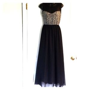 Pinc Black Maxi Dress. Size Medium